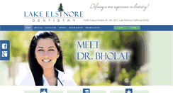 Desktop Screenshot of lakeelsinoredentistry.com